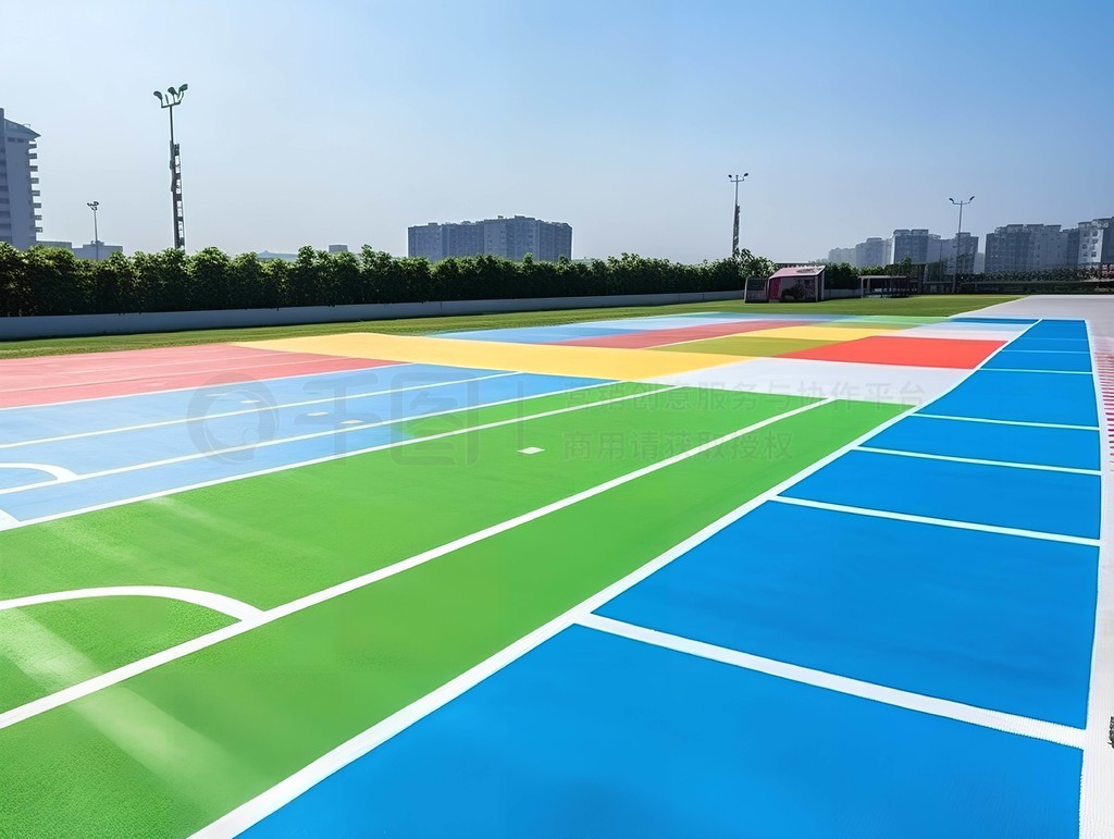 校園塑膠操場跑道