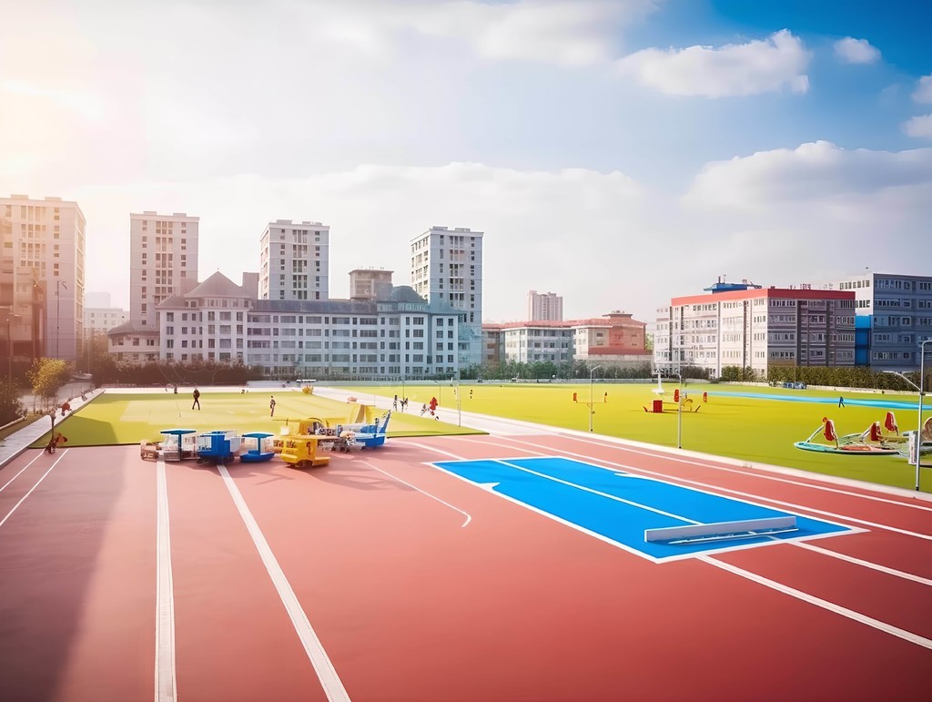校園塑膠操場跑道
